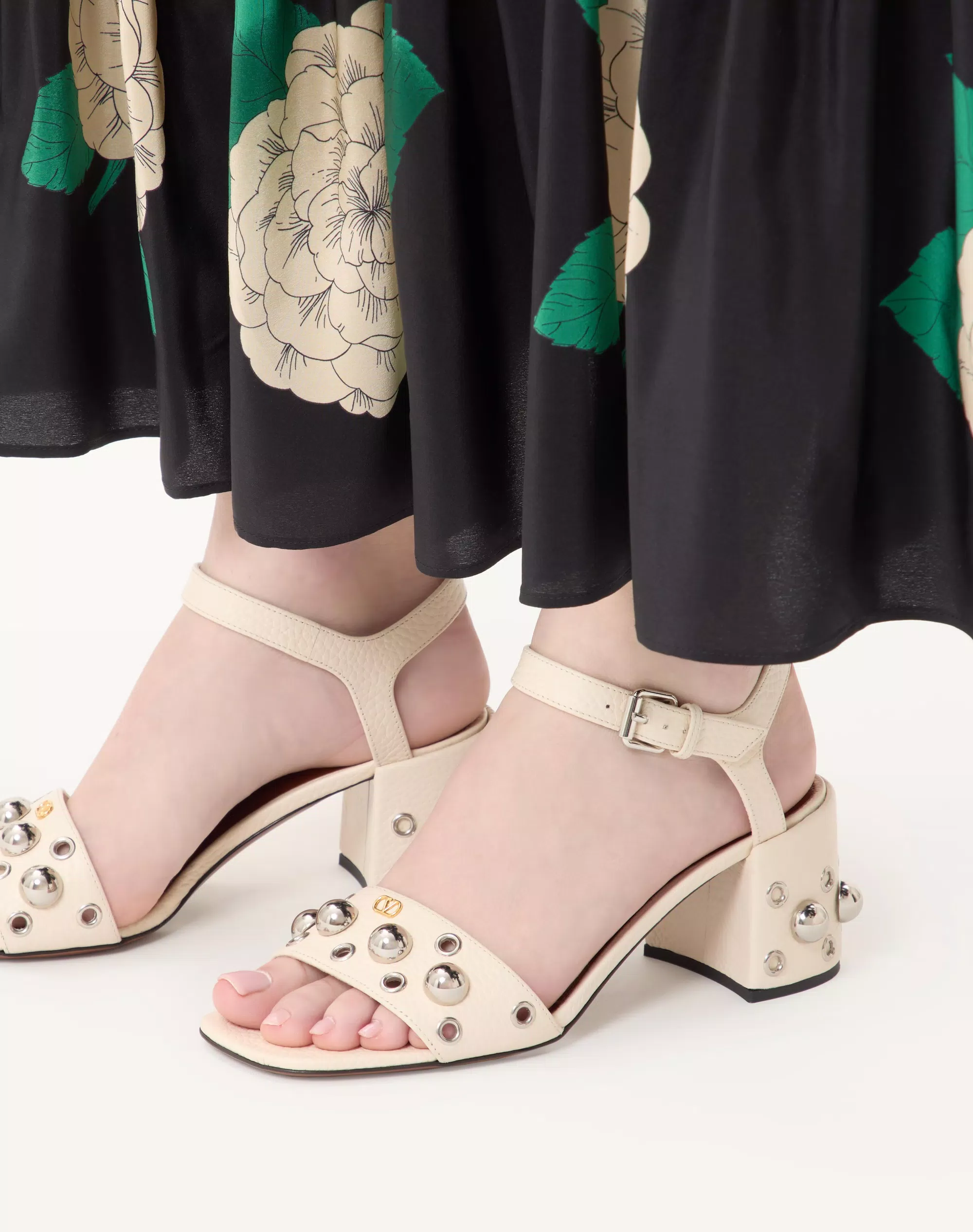 Valentino Nellcôte Sandal In Grainy Calfskin 60Mm - Image 7